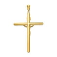 thumbnail image 4 of 14K Two-Tone Gold Charm Pendant Themed 65 mm 39 Polished Crucifix, 4 of 4