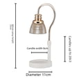 thumbnail image 4 of Lámpara de aromaterapia, lámpara de cera para derretir velas, lámpara de vela para derretir, horno de aromaterapia para dormitorio, máquina de aceite esencial, lámpara de cera para derretir, 4 of 5