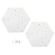 thumbnail image 1 of 2 pegatinas de pared de fieltro hexagonales, calcomanías decorativas para el hogar., 1 of 6