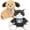 2Pcs-Cat/Dog, variant on Muiteiur 2Pcs Stuffed Animal Plush Toy Set 12.6" Monkey and Panda Stuffed Animal(Monkey/Panda)