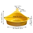 thumbnail image 3 of Kitchen Sink Drain Basket Swan Drain Rack Swan Shape Sink Basket Kitchen Triangular Sink Drain Filter Basket Shelf Storage Rack Sponge Holder, 3 of 7