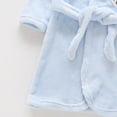 thumbnail image 5 of Gibobby Children's Plush Coral Fleece Bathrobe,Cozy Hooded Robe with Belt,Cute Print,for Kids Toddlers 2-12 Years,Warm After-Bath Loungewear Toddler Pajamas Toddler Pajamas,Blue,Size 2-3T, 5 of 6
