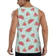 thumbnail image 3 of Xecao Watermelon Men's Tank Top Workout Quick Dry Sleeveless Gym Jogging Muscle Shirts Summer Swim Beach Tops, 3 of 9