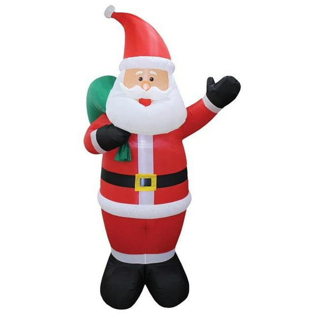Père Noël Illuminé Auto-Gonflant de 8 Pieds