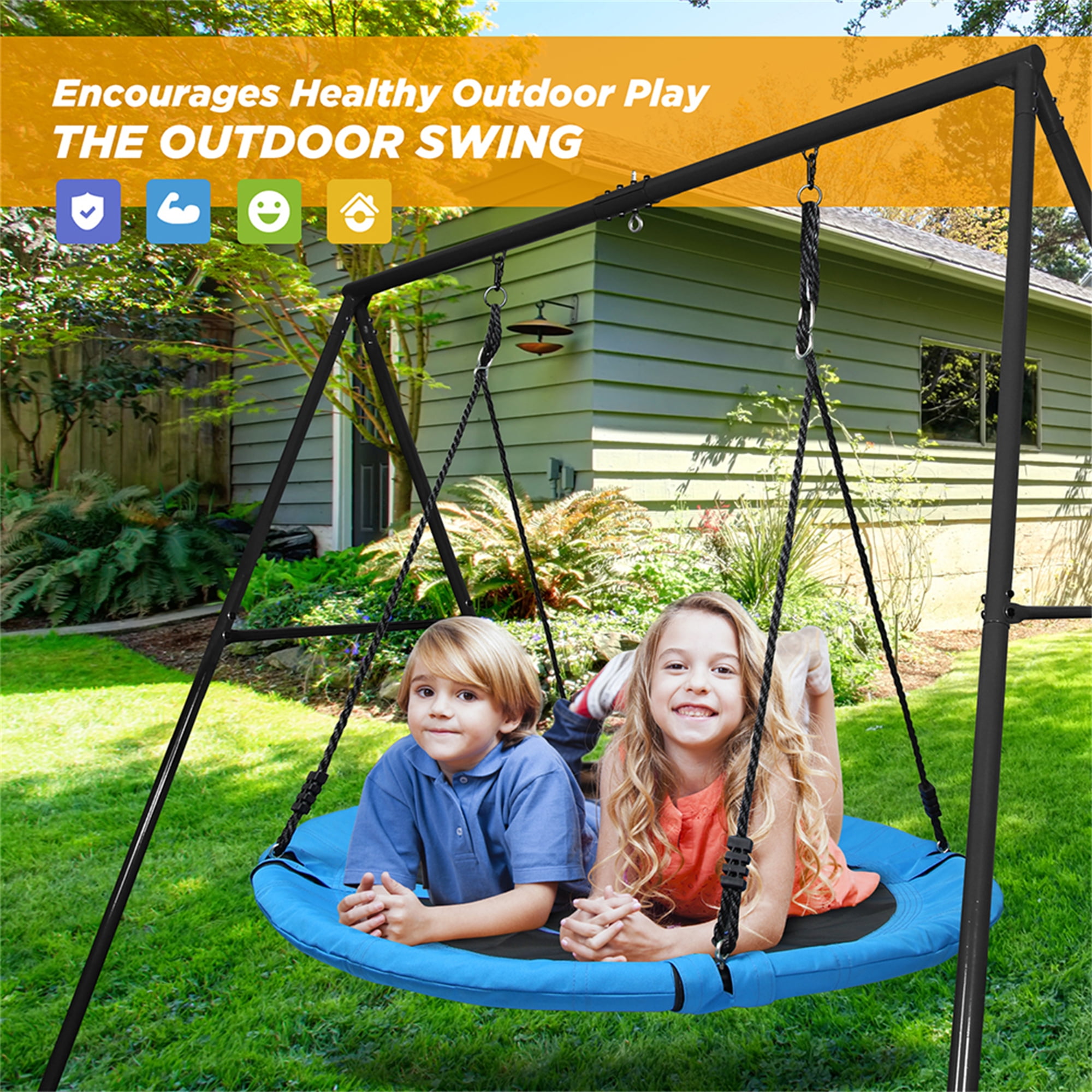 Sportspower Super Saucer Metal Swing Set With 2 Swings Saucer Swing And A 1pc Heavy Duty Slide Walmart Com Walmart Com Sportspower Super Saucer Metal Swing Set With 2 Swings Saucer Swing And A 1pc Heavy Duty Slide Walmart Com Walmart Com