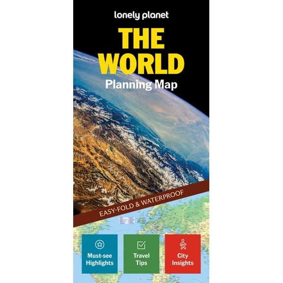 Map Lonely Planet the World Planning Map, (Paperback)