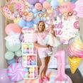thumbnail image 4 of Sweet One Birthday Party Decorations, Donut 1st Birthday Decorations Girl, Balloon Boxes, Photo Banner, Ice Cream Candy Balloons, Backdrop, First Bday Girl Decor, 4 of 6