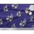 thumbnail image 3 of Soimoi Polyester Crepe Fabric Leaves & Floral Block Fabric Prints by Yard 52 Inch Wide, 3 of 3