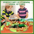 thumbnail image 5 of Farm Tractor Toys for Toddlers, 4 pcs Farm Tractor Toy with 50 pcs Farm Animals&Fence Figures, Farm Figures Farmer Truck with Trailer, Toys for Kids 3-6 Years Old, 5 of 6
