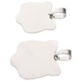 thumbnail image 2 of 2pcs Blank Metal Dog Tags Stainless Steel Blank Stamping Tags Pet ID Name Tags Pendants, 2 of 9