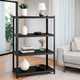 thumbnail image 4 of BEE VIBES Estante Organizador para Microondas de 4 Niveles: Carrito de Almacenamiento de Metal, Estantes Ajustables, Mueble con Ruedas Giratorias con Bloqueo, Ideal para Cocina, Recámara y Espacios, 4 of 6