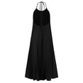 thumbnail image 5 of Womens Maxi Dress Ruffle Sleeveless V Neck Summer Beach Holiday Sundress Casual Long Dress Black XL, 5 of 6
