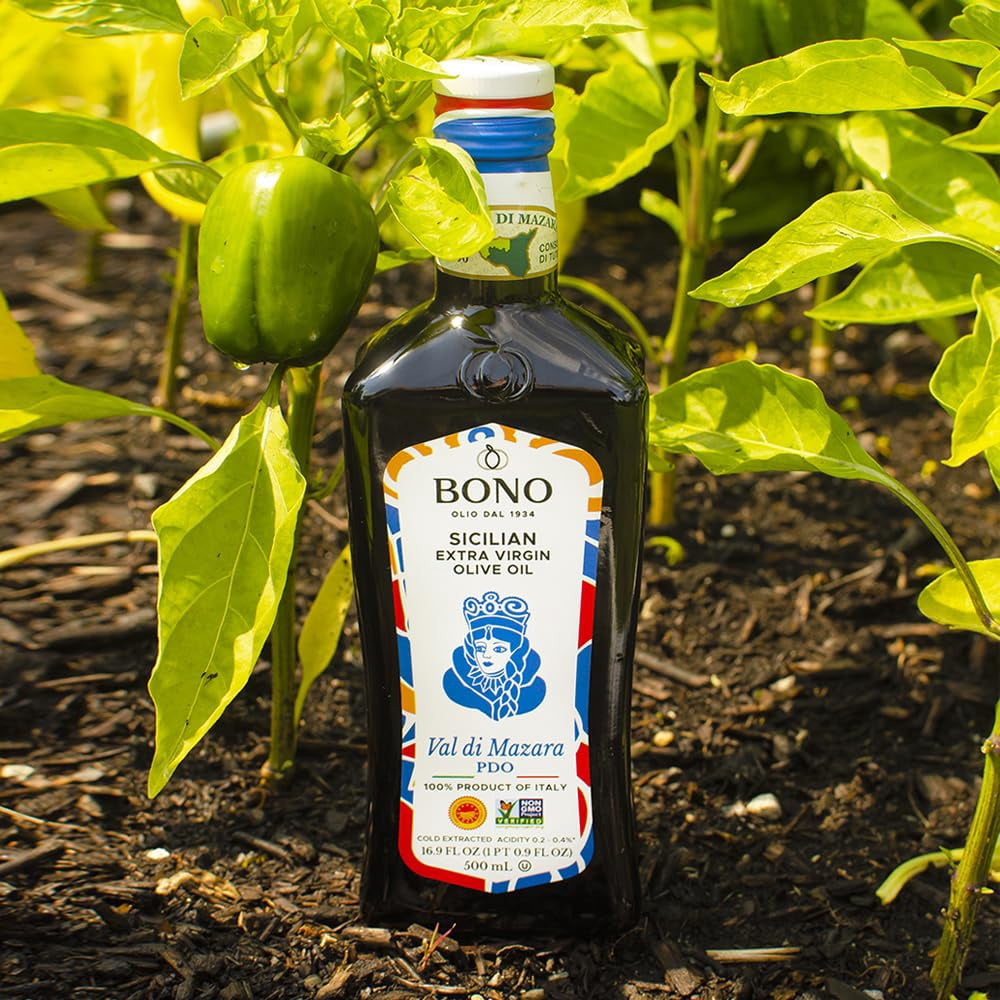 Bono Sicilian Certified PDO OKA4&nbsp;Val Di Mazara Extra Virgin Olive Oil - 16.9 oz