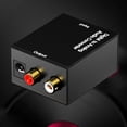 thumbnail image 4 of MasteelfCA Digital to Analog Audio Converter Audio Switch Box Optical to RCA AV Switcher Selector Box Coaxial Toslink Audio Converter (Black), 4 of 7