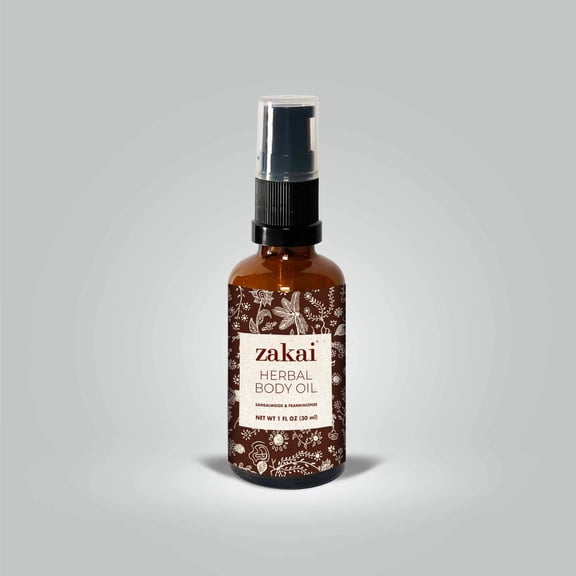 Sandalwood Frankincense Herbal Body Oil 1 fl oz