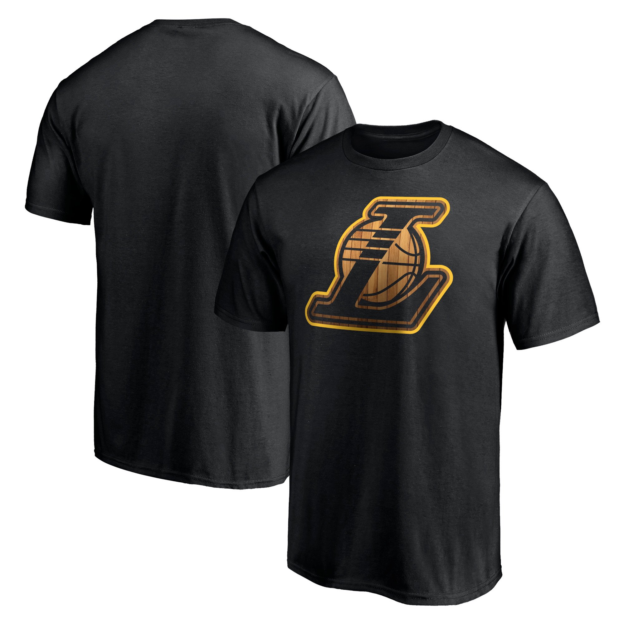 Men's Black Los Angeles Lakers Hardwood T-Shirt