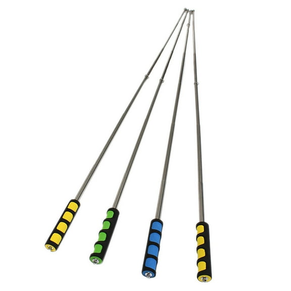 VerPetridure Flagpole Lightweight Stainless Steel Portable Sponge Handle Pole Flag Waving Flagpole