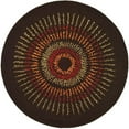 thumbnail image 3 of SAFAVIEH Soho Leanne Geometric Wool Area Rug, Brown/Gold, 7'6" x 9'6", 3 of 9