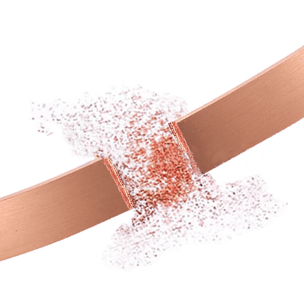 6.5'' Pure Copper Bracelets for Women Men, Fashion Cuff Copper Bangle, Gift for Dad&Mom,CPB-0946A