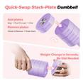 thumbnail image 4 of MERACH Adjustable Dumbbell Set, 4 in 1 Free Hand Weights for Women, Home Gym, 8.8 lbs, Set of 2, 4 of 7
