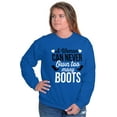 thumbnail image 4 of Can Never Own Too Many Cowgirl Boots Women Plus Size Crewneck Sweatshirt Brisco Brands 4X, 4 of 5