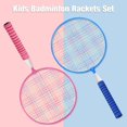 thumbnail image 4 of Badminton Rackets Badminton Rackets Set Badminton Rackets With Shuttlecocks Badminton Rackets Set Portable Badminton Rackets With 2 Shuttlecocks And Carrying Bag For Children, 4 of 8