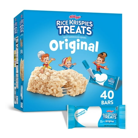 Kellogg's Rice Krispies Treats Crispy Marshmallow Squares Original Single Serve 31.2 Oz 40