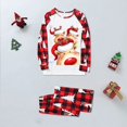 thumbnail image 2 of BJUTIR Christmas Family Matching Pajamas Cute Print Pajamas Plaid Long Sleeve Top And Pants Soft And Comfortable Holiday Pajamas Mom Style Festive Clothing, 2 of 5