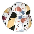 thumbnail image 3 of Bingfone Wine Bottles Glasses Bucket Hat For Men Women,Packable Reversible Printed Sun Hats,Fisherman Outdoor Travel Hiking Beach Caps, 3 of 9