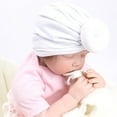 thumbnail image 2 of Baby Turban Hats Infant Knot Turbans Boys Beanie Soft Toddler Cap Waffle Style, 2 of 4