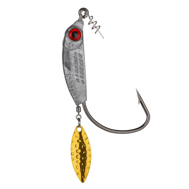 cranked fishing hooks Barbed Crank Hook 360 Degree Rotation Lightweight Fish Shape Fishing Crank  Hook Fishing Accessory