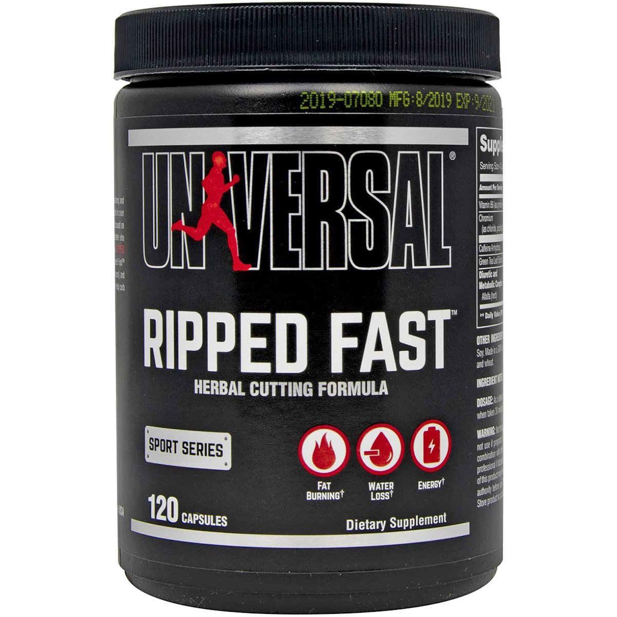 Universal Nutrition Ripped Fast, 120 Ct