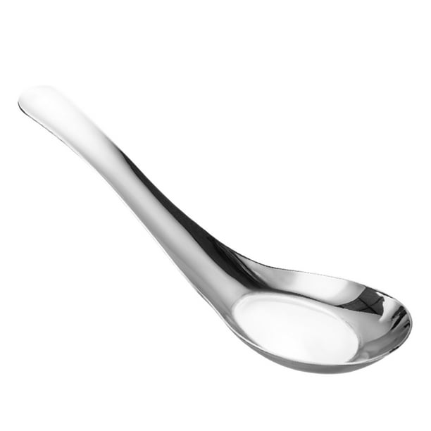 Cubertería de acero inoxidable 304 para uso doméstico chino. Cuchara plana, cuchara profunda y cuchara gruesa.