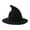Black, variant on Poseca Women Halloween Witch Hat Wide Brim Foldable Cap for Halloween Party Costume Accessory