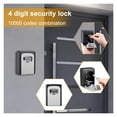 thumbnail image 6 of Key Lock Box Waterproof Key Code Box Aluminum Password Security Key Box Wall Mounted Password Box Key Safe Lock Box ,Maximum Protection, 6 of 7