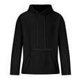 thumbnail image 3 of YYDGH Men's Active Hoodies Sweatshirts Casual Athletic Workout Pullover Long Sleeve Fashion Athletic Waffle Knit Sweatshirt with Kangaroo Pocket, 3 of 5