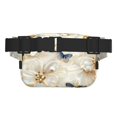 thumbnail image 3 of Fotbe Elegant Butterflies And Pearls Cangurera Cuadrada con Estampado de Doble Capa, Bolsa de Cintura Ajustable Mini para Hombres y Mujeres, 3 of 9