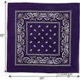thumbnail image 5 of Motique Accessories 22 Inch Cotton Paisley Bandana, 5 of 6