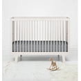 thumbnail image 5 of Bacati Pin Stripes Fitted Crib Sheet, Available in Multiple Colors, 5 of 7
