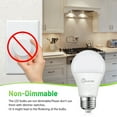thumbnail image 4 of LED Light Bulb A19, 100W Equivalent, 15W 3000K Warm Light, 1500 Lumens, Non-Dimmable E26 Base, Soft White LED Bulbs for Home, ETL Listed (4-Pack), 4 of 6