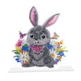 thumbnail image 1 of DIY 5D diamante pintura decoración Gloria taladro completo diamante dibujo conejo cristal mosaico, 1 of 8