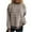 *2-Brown, variant on CENGNIAN Women's Casual Henley Button Sweaters,Long Sleeve Knit Pullovers,Oversized Fall Crewneck Tops,Black,Size S