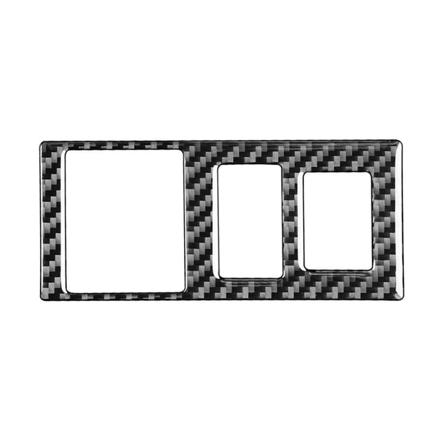 Opolski Frame Sticker Protective Exquisite Craftsmanship Carbon Fiber Headlight Switch Frame Decoration Cover for Toyota Tundra 2014-2018