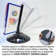 thumbnail image 7 of Ultimate Office AdjustaView 10-Pocket Desk Reference Organizer with Supplies Storage Base and EZ-Load Pockets to Hold 20 Sheets of Paper, Includes Fast Find Indexing Tabs (Colored Pockets), 7 of 7