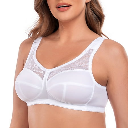 WIRELESS FULL COVERAGE BRA WIDE STRAPS SUPPORT UNLINED MINIMIZER PLUS SIZE 40I