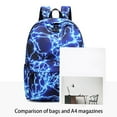 thumbnail image 3 of Children Backpack Kids School Bag Traveling Hiking Adjustable Straps Book Pen Box Stationery Storage Bags Rucksack Knapsack Khaki, 3 of 9