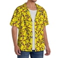 thumbnail image 2 of Gukieu Skateboard Print Men's Short-sleeved Shirts, Button-down Pocket Shirts, T-shirts, Beach Vacation Travel Summer Clothing-3X-Large, 2 of 5