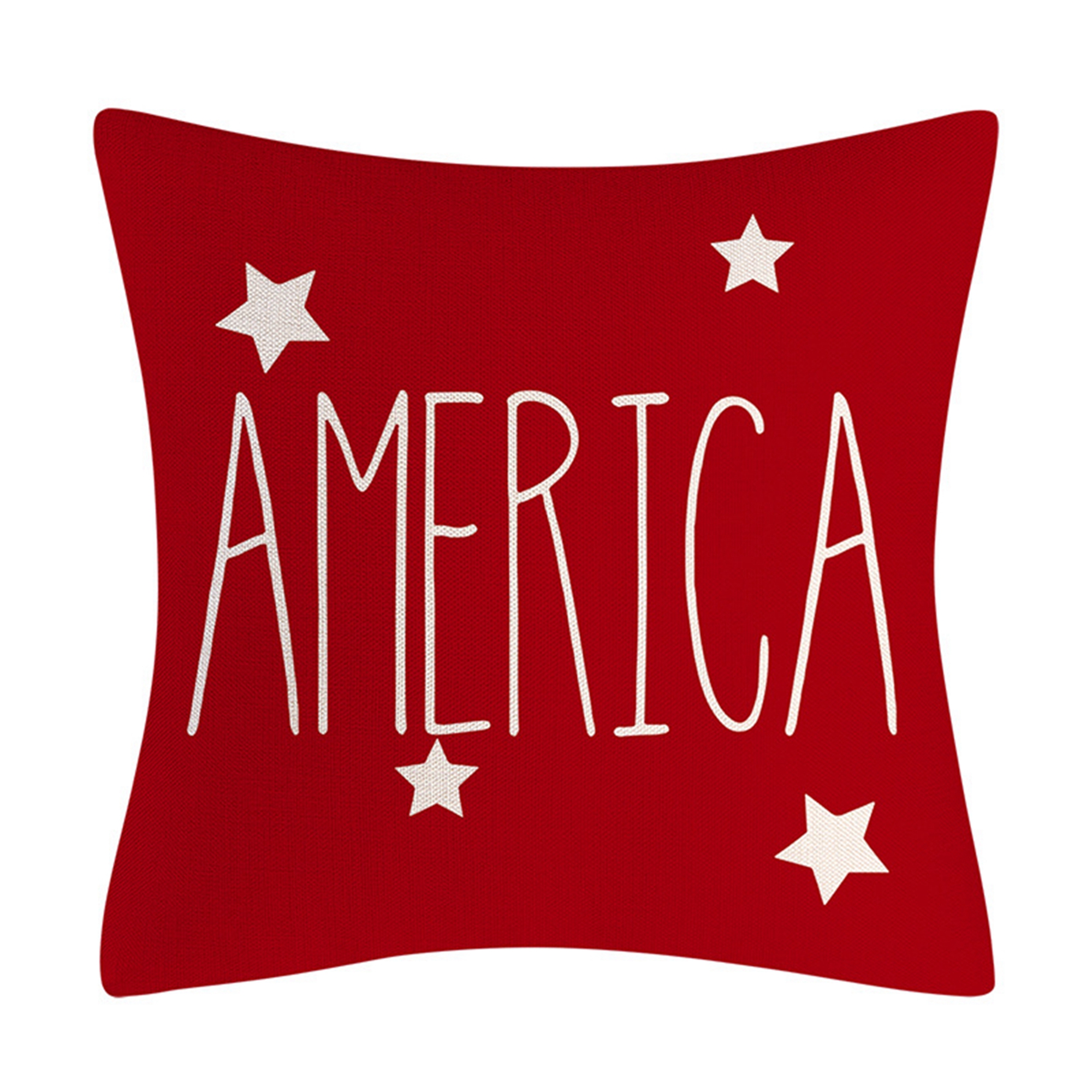 4th of July Pillow Independence Day Cover, Patriotic Throw Cushion