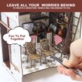 thumbnail image 6 of Crtynell DIY Miniature Dollhouse Kit, Book Nook Kit DIY Miniature House, Wooden Dollhouse Kit, Best Birthday and Christmas Gifts for Women and Girls (coffee shop), 6 of 9