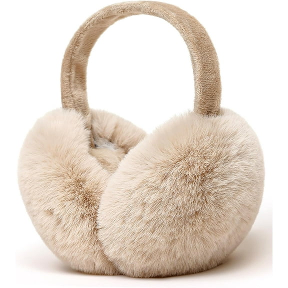 1Pc/2Pcs Ear Muffs for Winter Women Adjustable & Foldable Earmuffs Fluffy Soft Ear Warmers Warm Ear Covers for Cold Weather